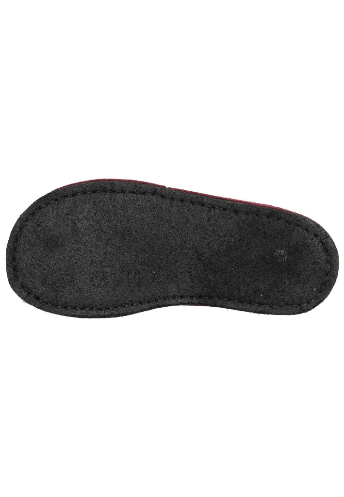 Haflinger Hausschuhe Filz Bordeaux