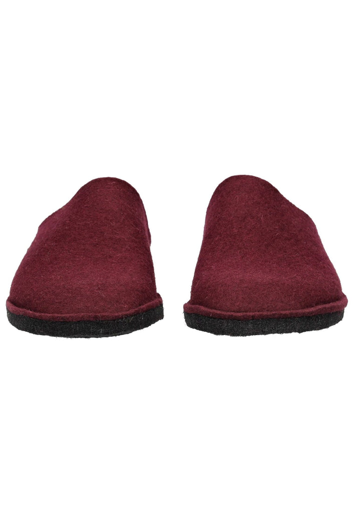 Haflinger Hausschuhe Filz Bordeaux