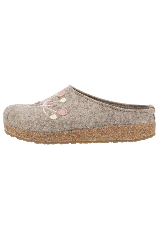 Haflinger Hausschuhe Filz Braun