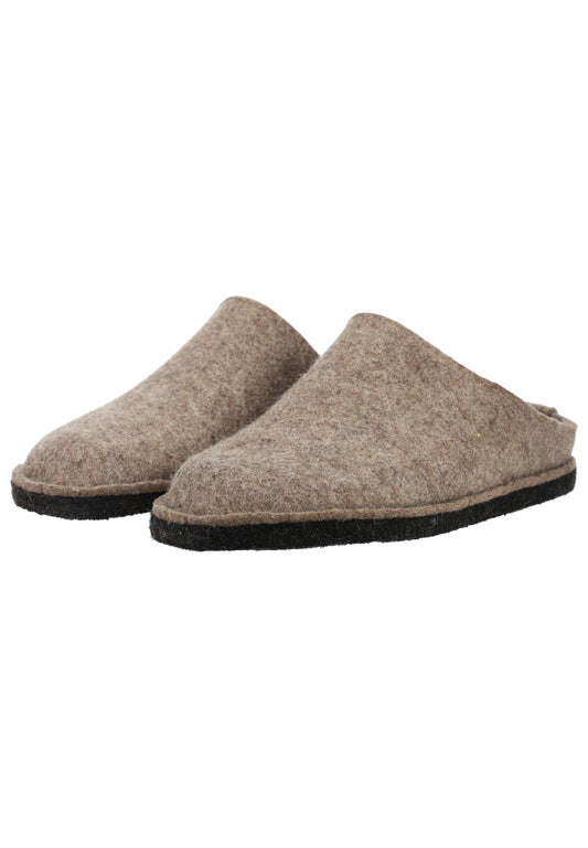 Haflinger Hausschuhe Filz Braun
