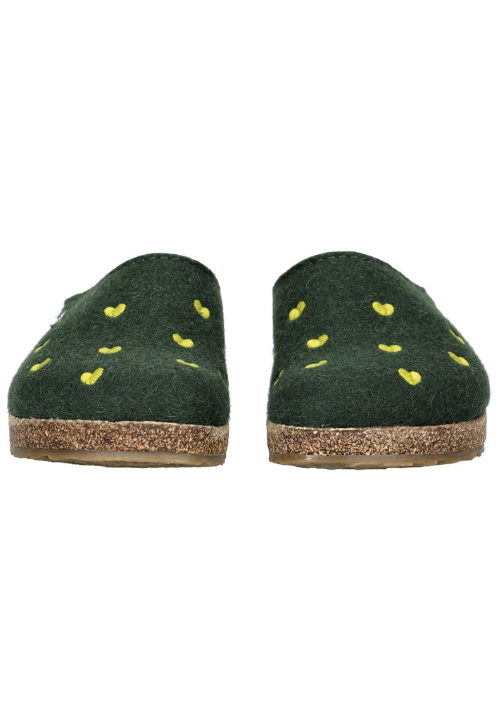 Haflinger Hausschuhe Filz Grün