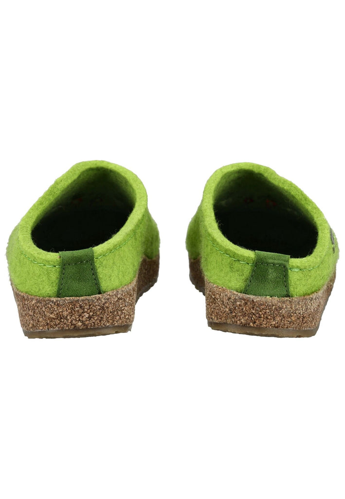 Haflinger Hausschuhe Filz Grün