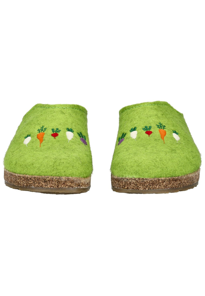 Haflinger Hausschuhe Filz Grün
