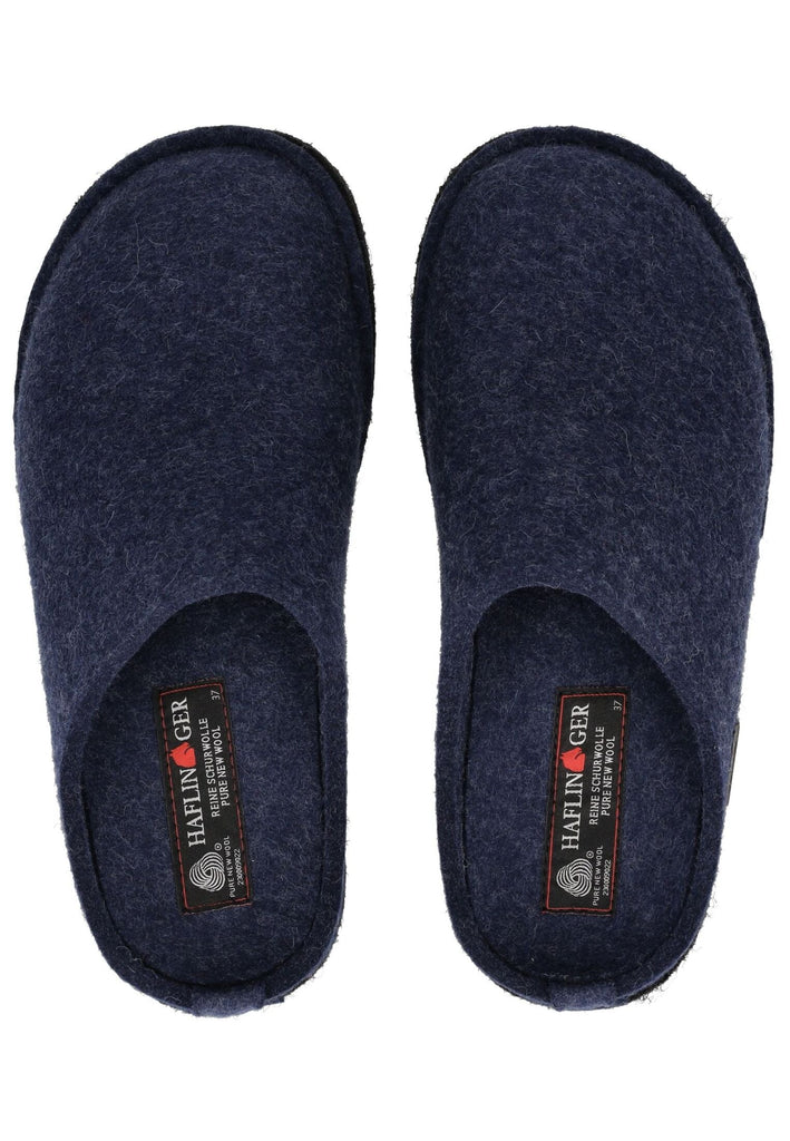 Haflinger Hausschuhe Filz Jeans