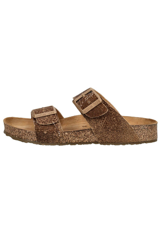 Haflinger Hausschuhe Leder Braun