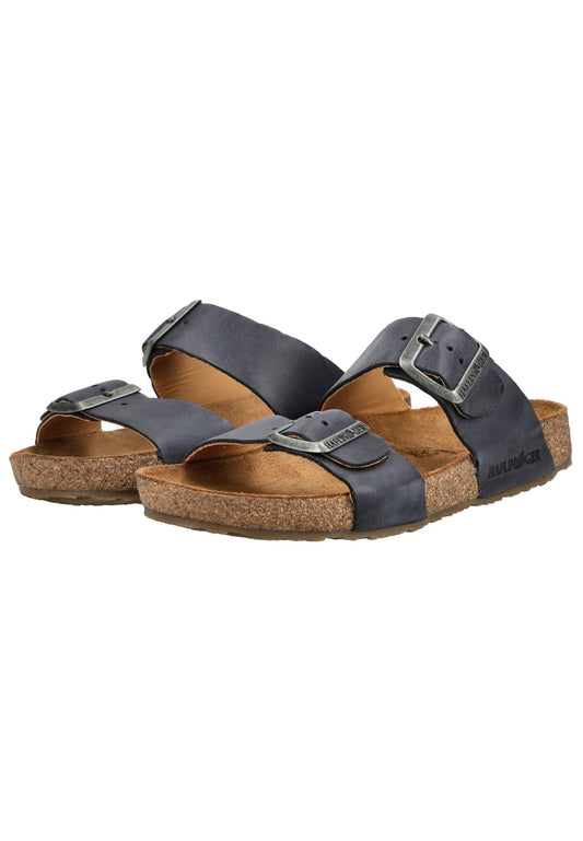 Haflinger Hausschuhe Leder Marine