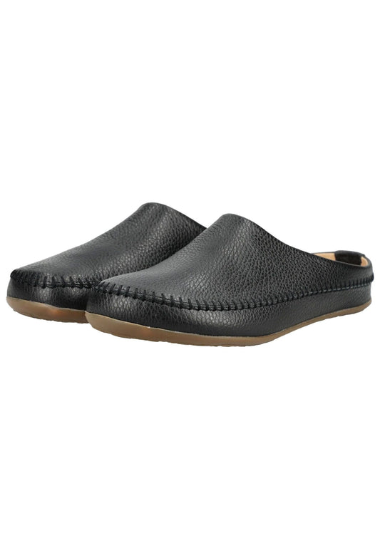 Haflinger Hausschuhe Leder Schwarz
