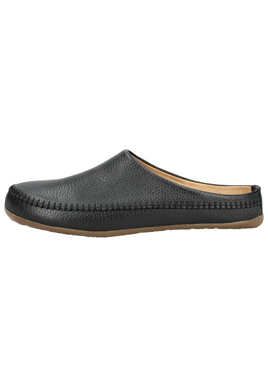 Haflinger Hausschuhe Leder Schwarz