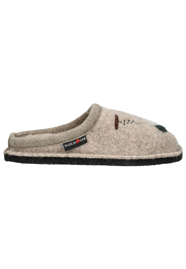 Haflinger Hausschuhe Wolle Beige