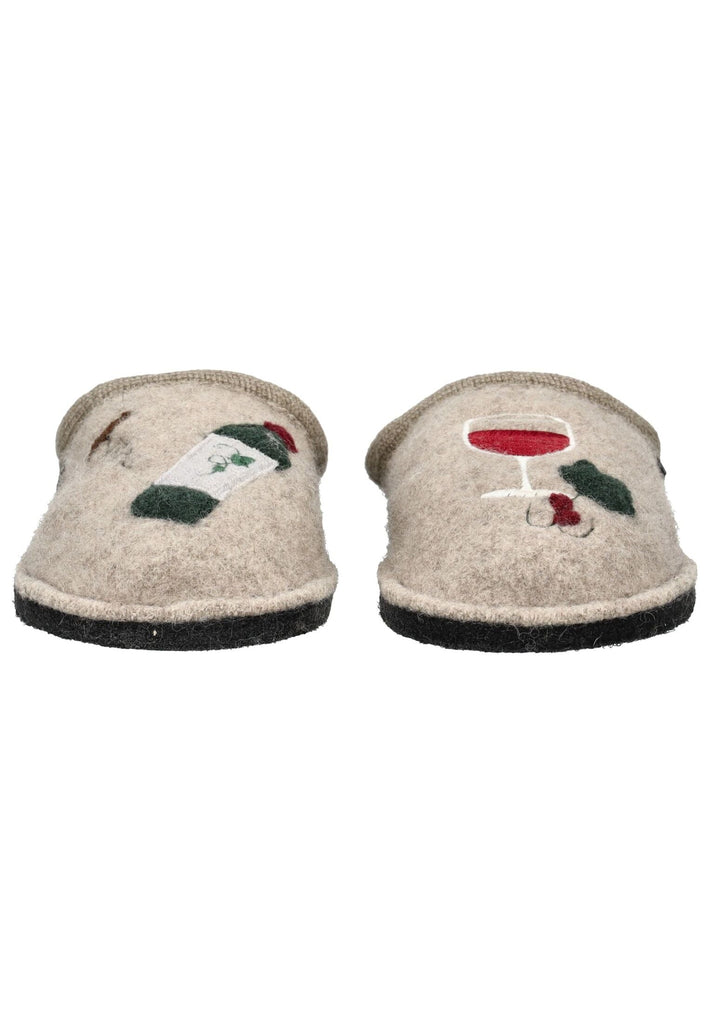 Haflinger Hausschuhe Wolle Beige