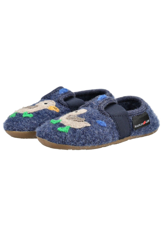 Haflinger Hausschuhe Wolle Jeans