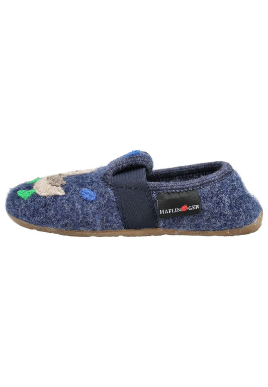 Haflinger Hausschuhe Wolle Jeans