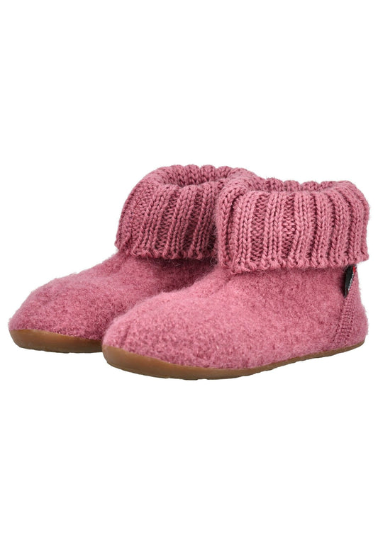 Haflinger Hausschuhe Wolle Rose