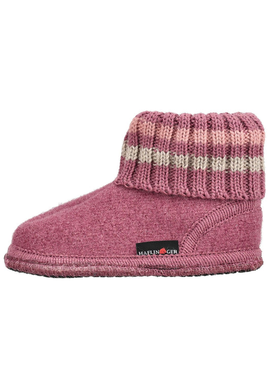 Haflinger Hausschuhe Wolle Rose