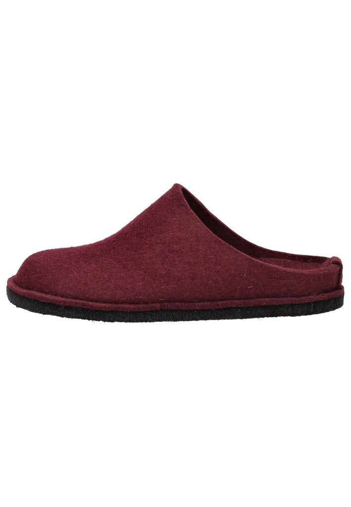 Pantoletten Haflinger Hausschuhe Filz Bordeaux