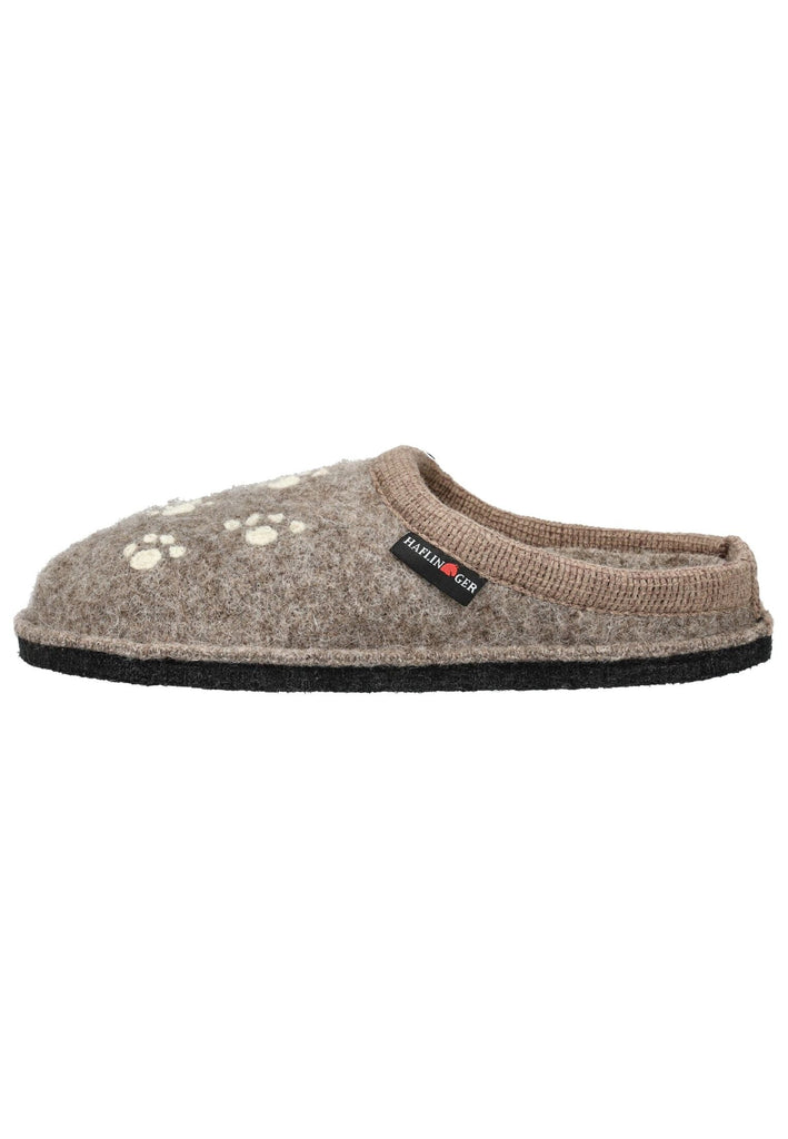 Pantoletten Haflinger Hausschuhe Wolle Beige