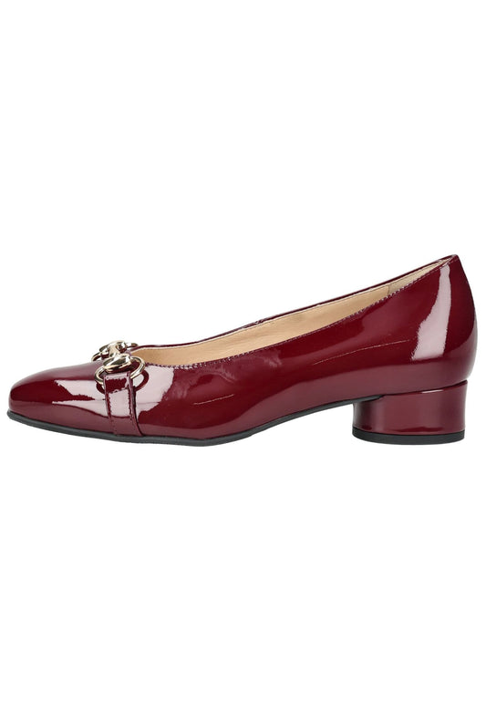 HASSIA Pumps Leder Bordeaux Lack