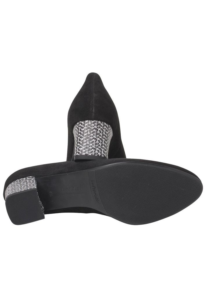 HASSIA Pumps Leder Schwarz/Weiß