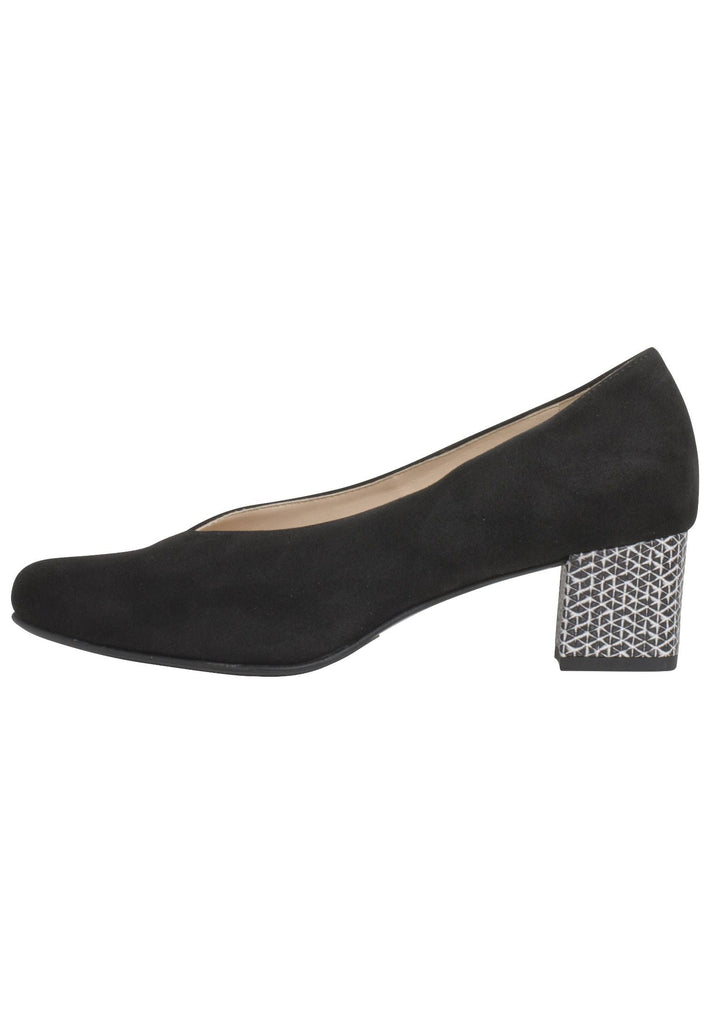 HASSIA Pumps Leder Schwarz/Weiß