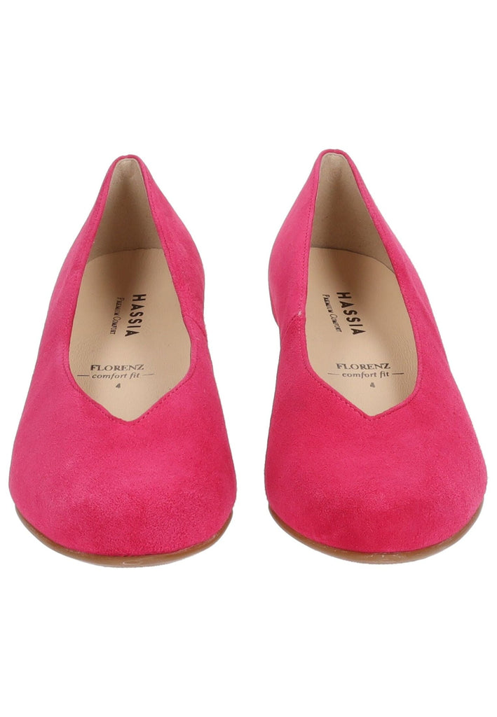 HASSIA Pumps Veloursleder Pink