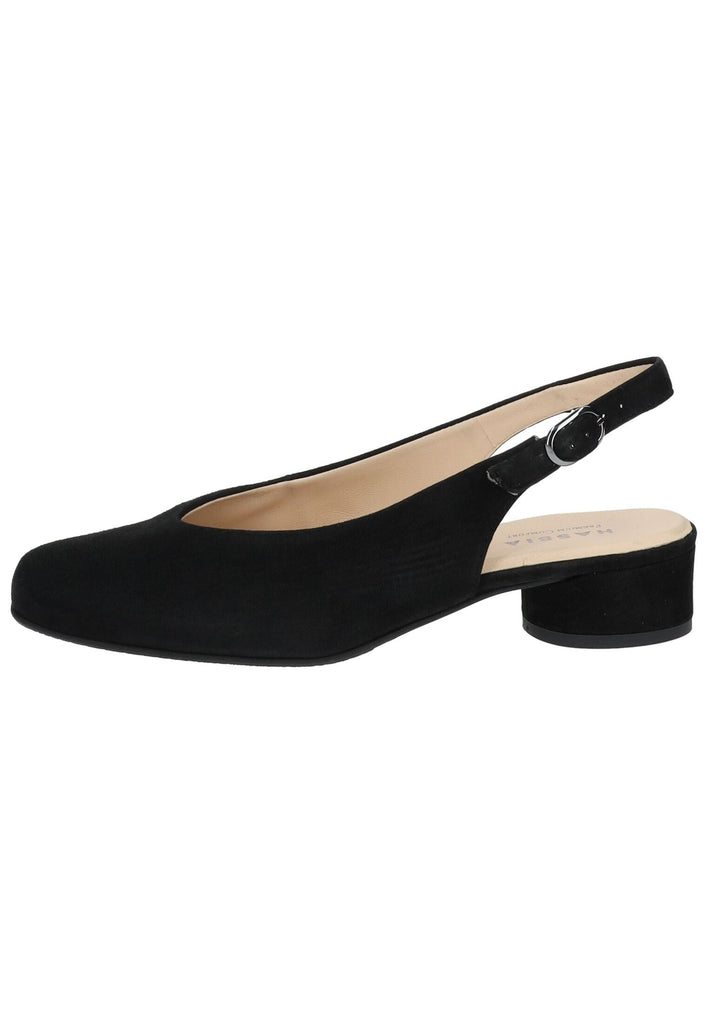 HASSIA Pumps Veloursleder Schwarz