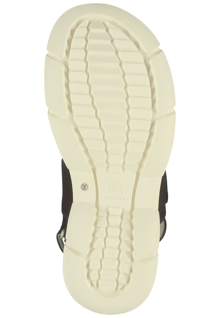 HASSIA Sandalen Leder Blau/Weiß