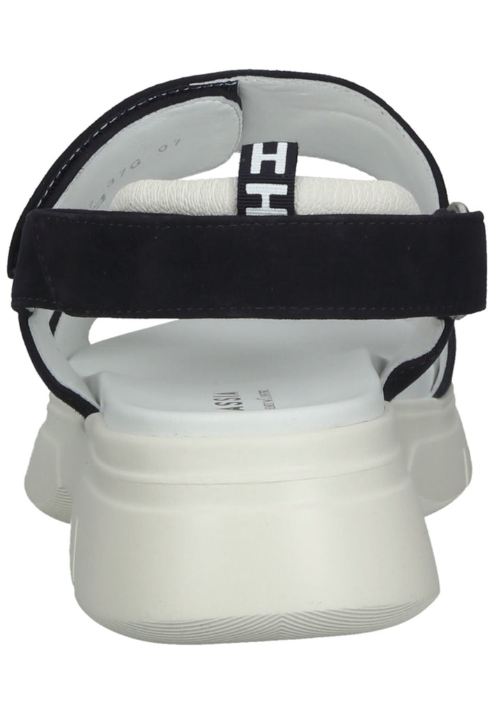 HASSIA Sandalen Leder Blau/Weiß