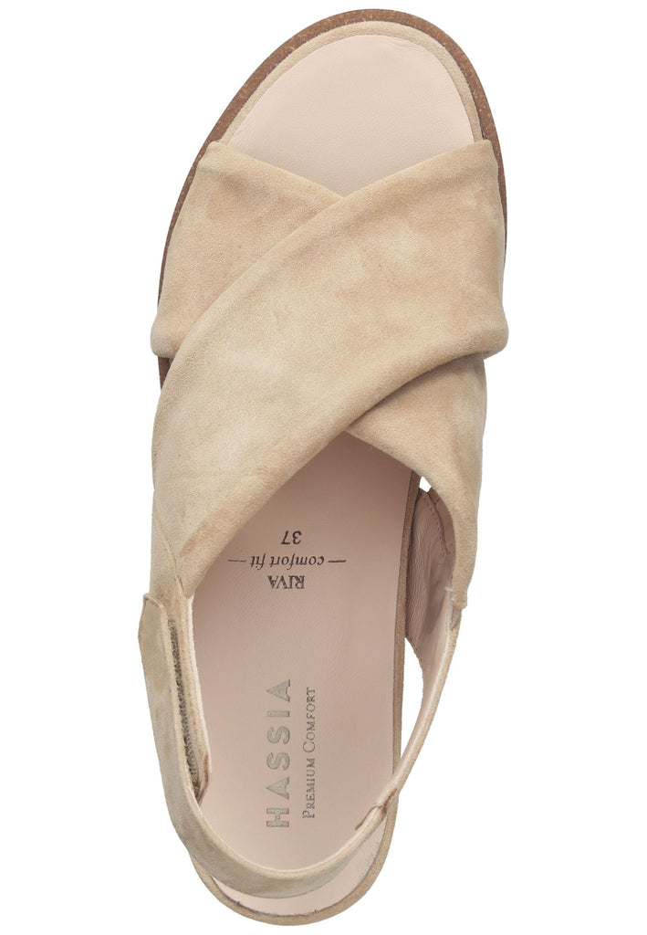 HASSIA Sandalen Leder Creme