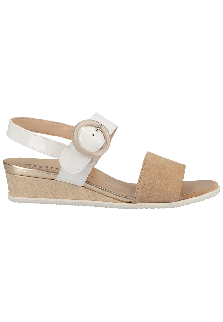 HASSIA Sandalen Leder Weiß