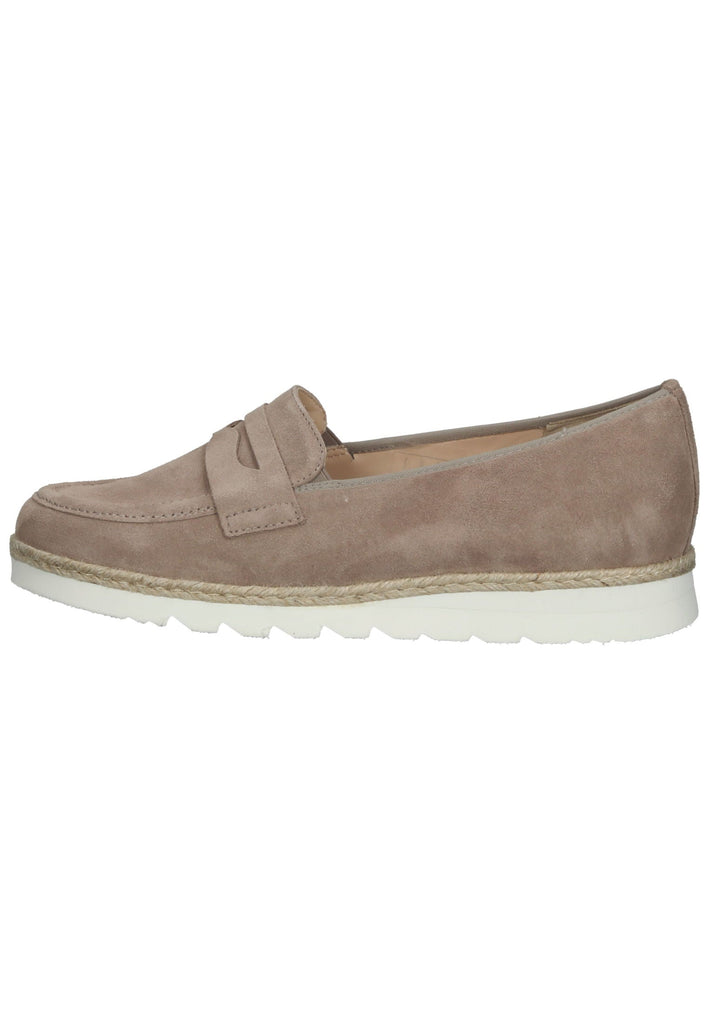 Slipper HASSIA Slipper Veloursleder Beige