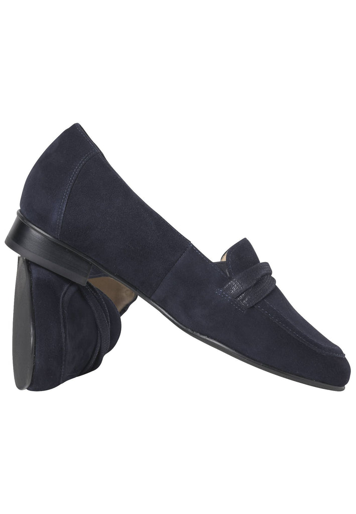 HASSIA Slipper Leder Dunkelblau