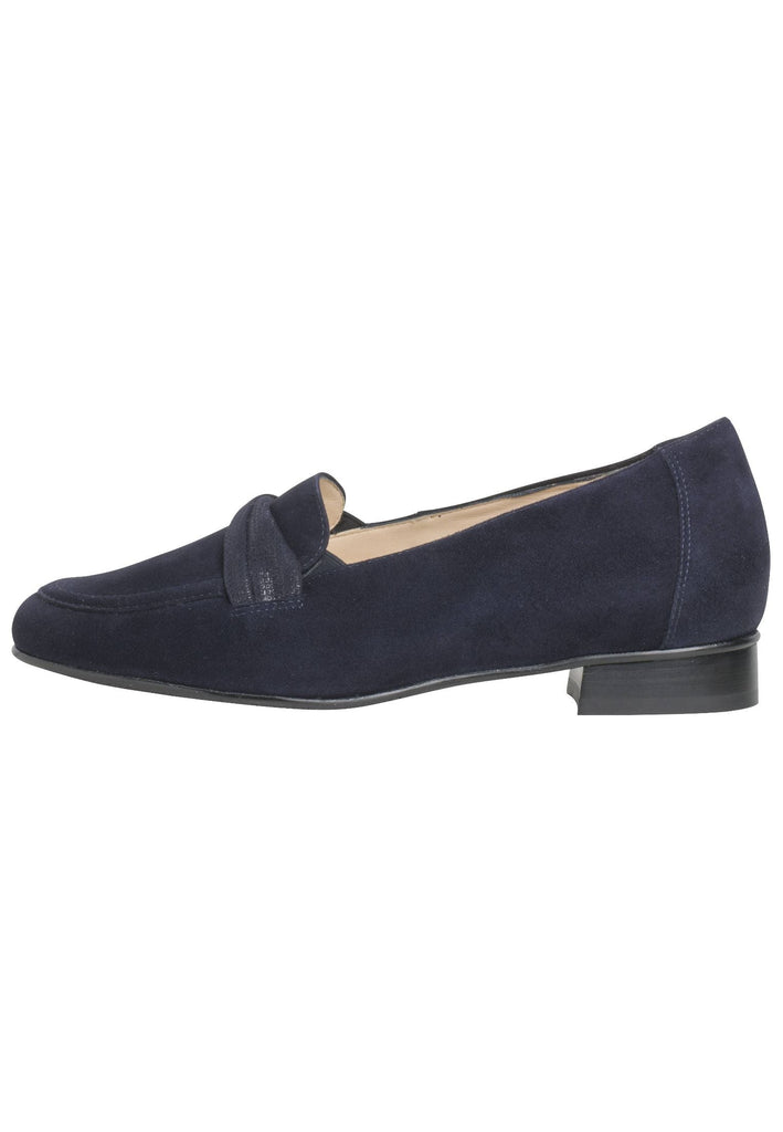 HASSIA Slipper Leder Dunkelblau