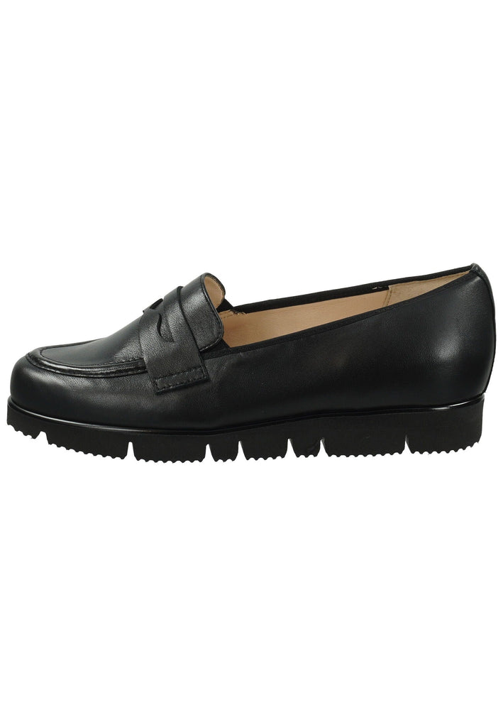 HASSIA Slipper Leder Schwarz