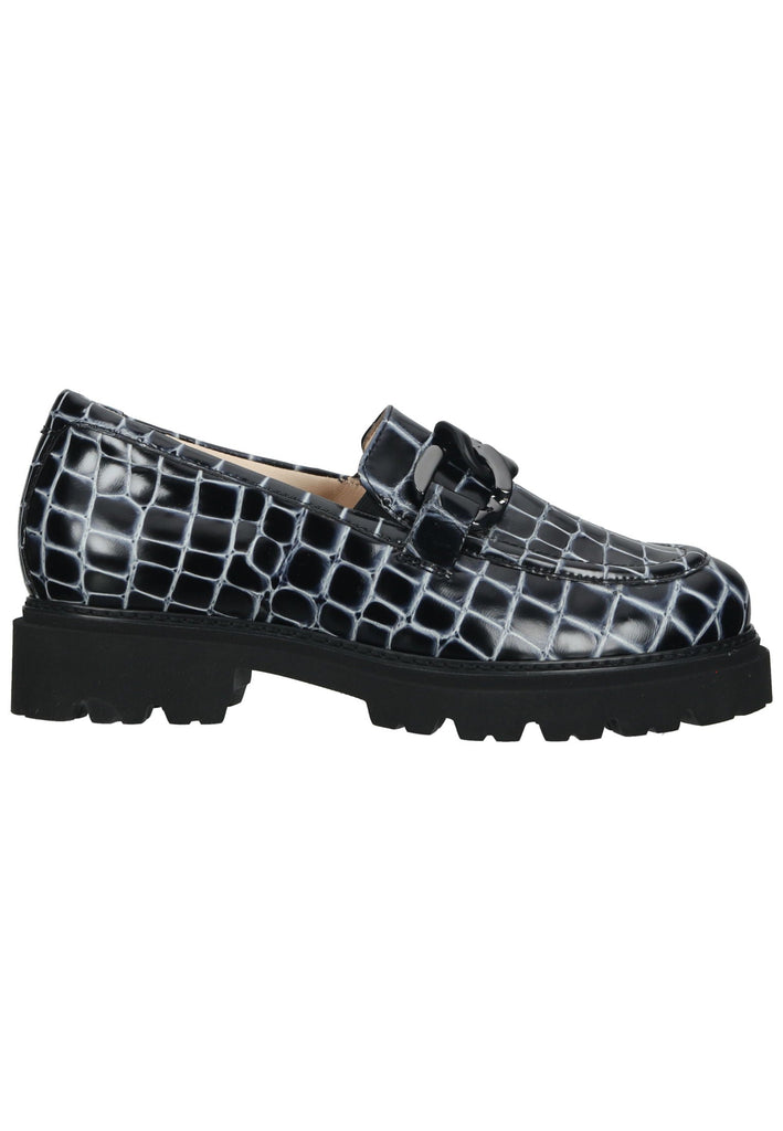 HASSIA Slipper Leder Schwarz