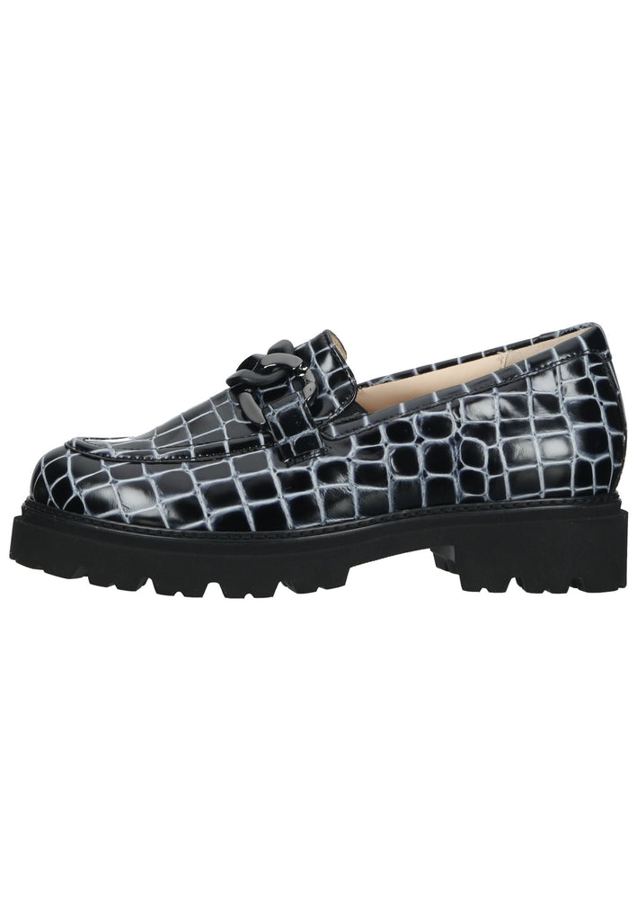 HASSIA Slipper Leder Schwarz