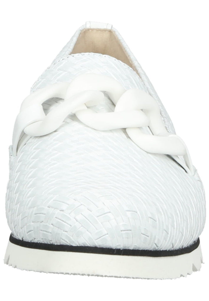 HASSIA Slipper Leder/Textil Weiß