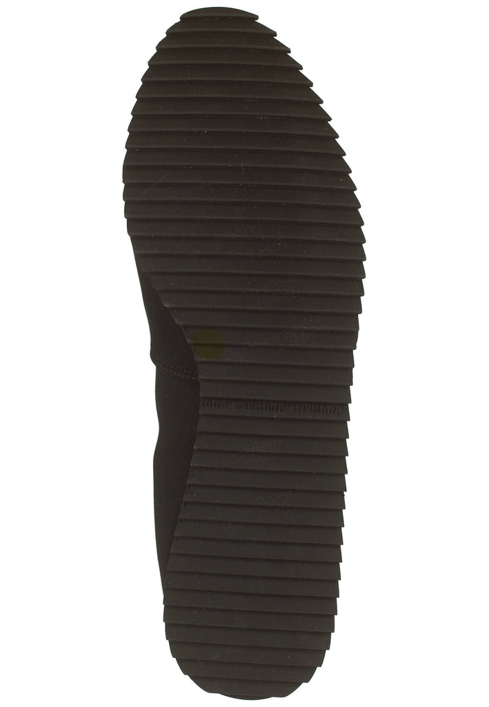 HASSIA Slipper Lederimitat Schwarz