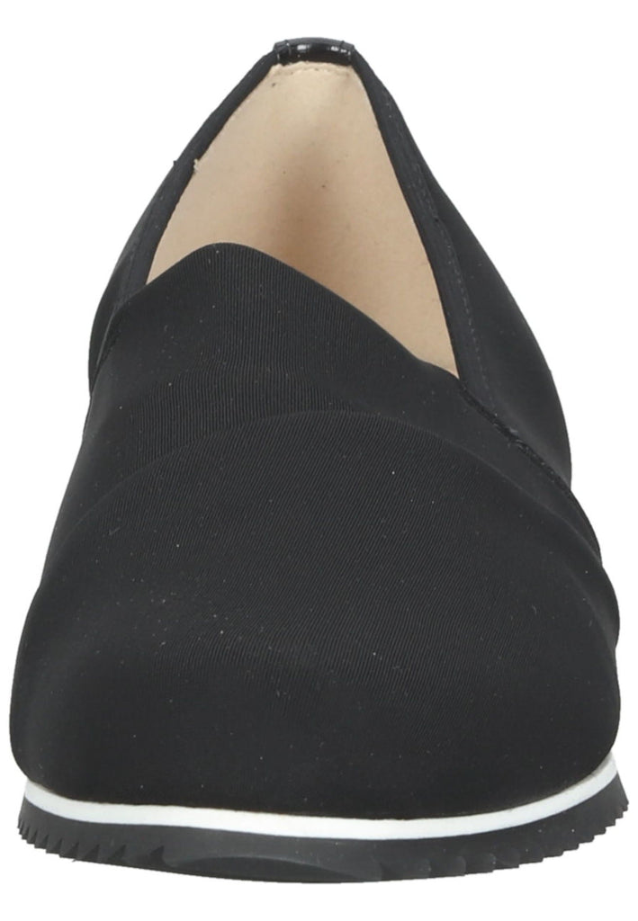 HASSIA Slipper Lederimitat Schwarz