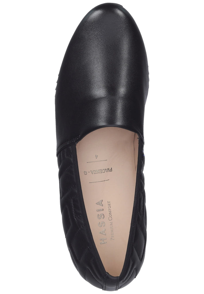 HASSIA Slipper Nappaleder Schwarz