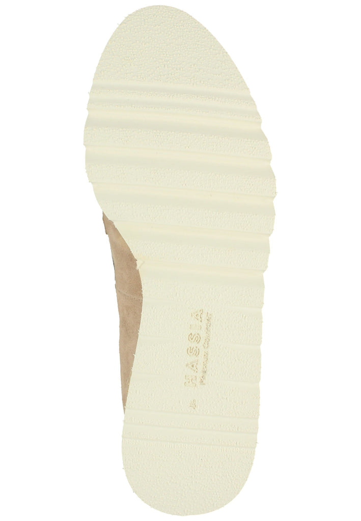HASSIA Slipper Veloursleder Beige