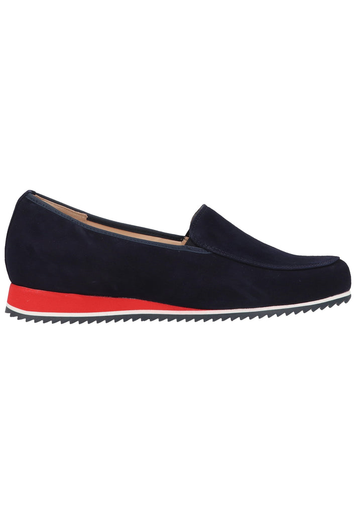 HASSIA Slipper Veloursleder Blau