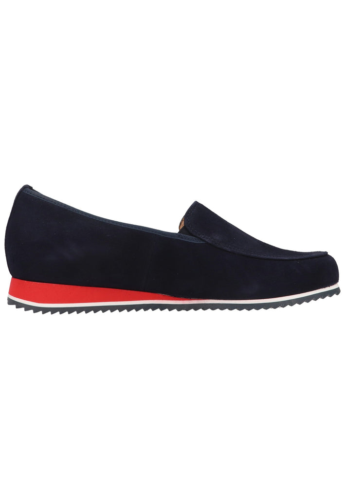 HASSIA Slipper Veloursleder Blau