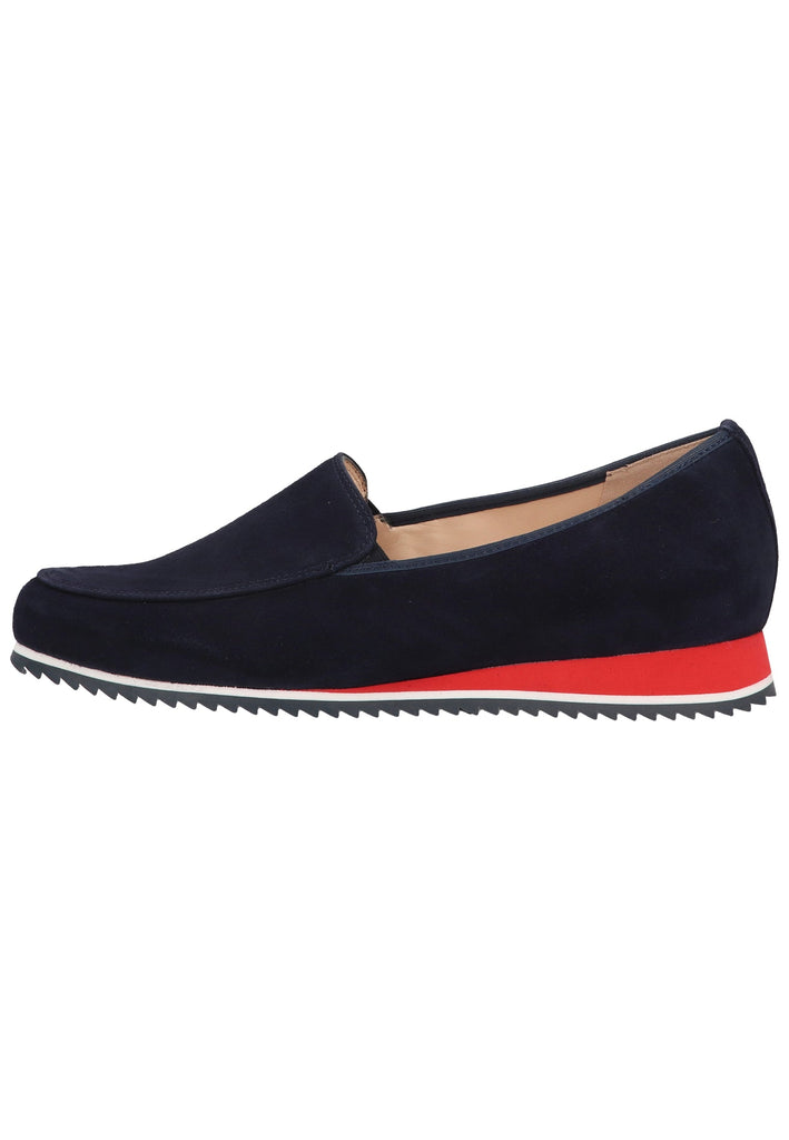 HASSIA Slipper Veloursleder Blau