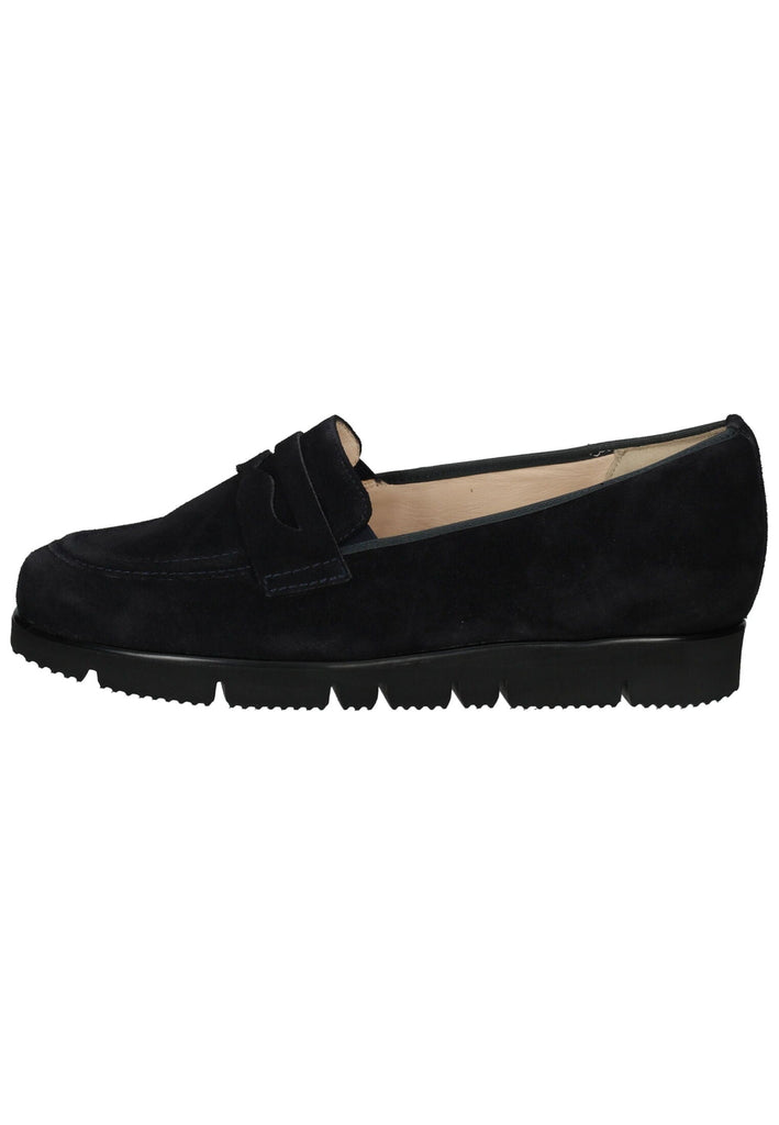 HASSIA Slipper Veloursleder Dunkelblau
