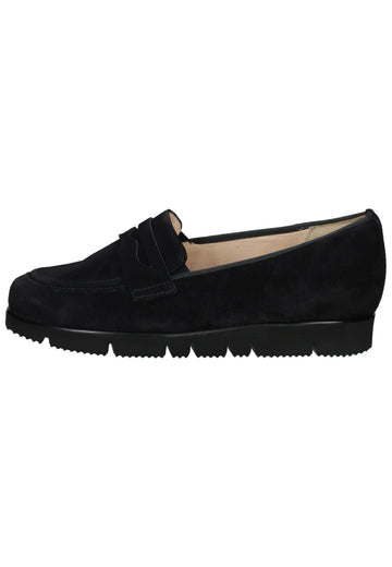 HASSIA Slipper Veloursleder Dunkelblau