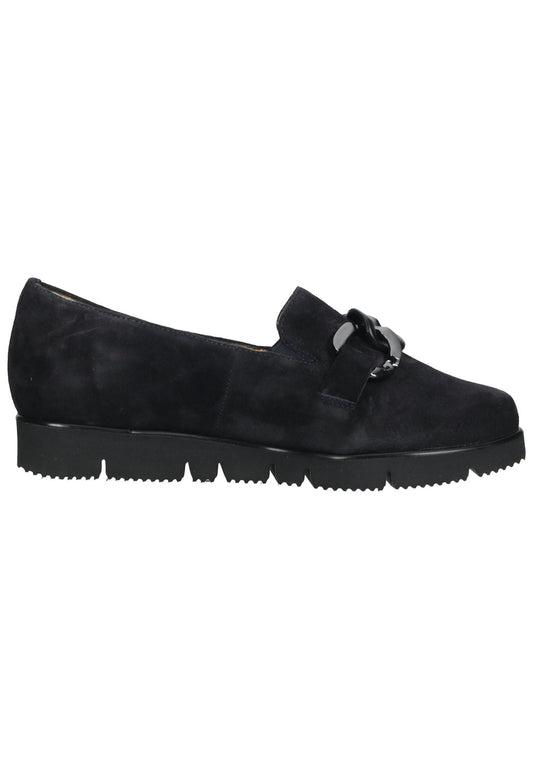 HASSIA Slipper Veloursleder Ocean