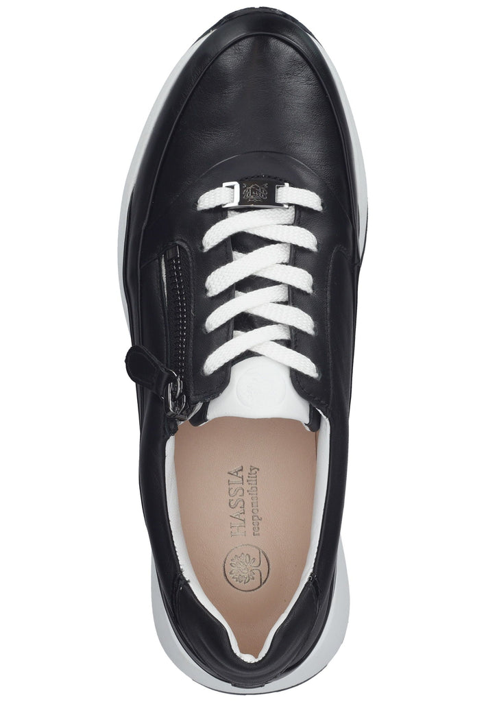 HASSIA Sneaker Leder Schwarz