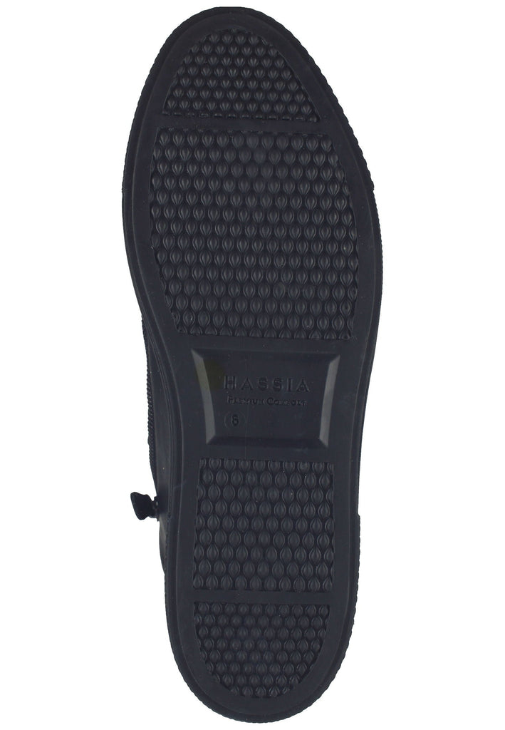 HASSIA Sneaker Leder Schwarz