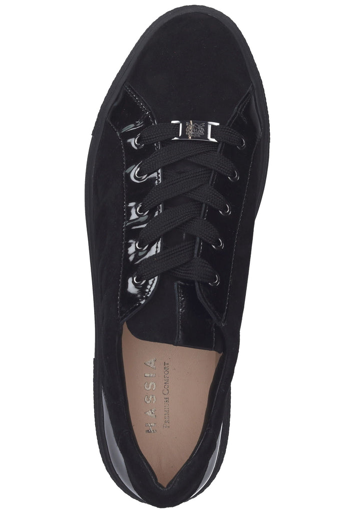HASSIA Sneaker Veloursleder Schwarz
