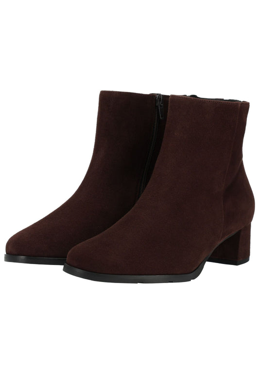 HASSIA Stiefelette Veloursleder Chocolate